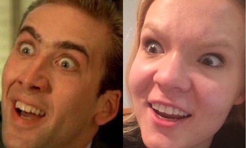 她的臉部肌肉沒有極限！正妹擠眉弄眼變名人自拍集 自拍、正妹、模仿、擠眉弄眼、Celka