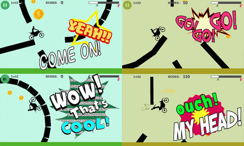 飛向宇宙，浩瀚無垠！讓你大玩特技的App《不可能的單車比賽》 手機、App、遊戲、單車、腳踏車、特技、困難