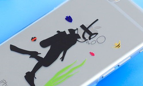 只有果粉才懂的幽默！蘋果亂入塗鴉透明手機殼 手機、手機週邊、手機殼、蘋果、Logo、透明、果粉、Apple