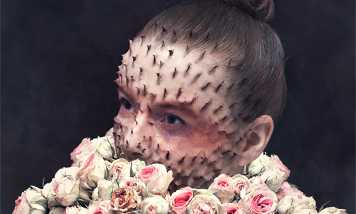 別把種子吃下肚....因為它會讓你腦袋開花？！ 植物、人體、藝術、攝影、合成、發芽、Cal Redback、生氣勃勃、寄生、腦袋開花、翻玩