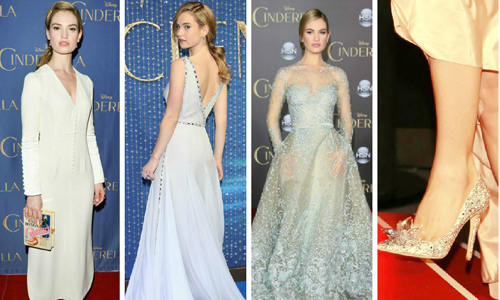 發現野生仙杜瑞拉！Lily James童話般的絕美紅毯造型 仙杜瑞拉、Lily James、仙履奇緣、紅毯、Richard Madden