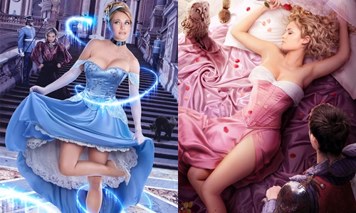 這下王子都懶得試鞋選妃了！爆乳迪士尼公主性感登場 迪士尼、迪士尼公主、王子、性感、爆乳、馬甲、絕對領域、灰姑娘、艾莉兒、艾莎、睡美人、白雪公主、小美人魚、藝術
