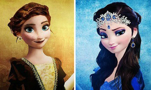 當《哈利波特》遇上《冰雪奇緣》！艾莎安娜變身霍格華茲教授 哈利波特、冰雪奇緣、安娜、艾莎、Fan Art