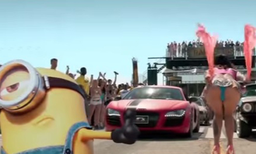 小小兵亂入根本無違和！當《神偷奶爸》遇上《玩命關頭7》    神偷奶爸、玩命關頭7、小小兵、亂入、電影、預告片