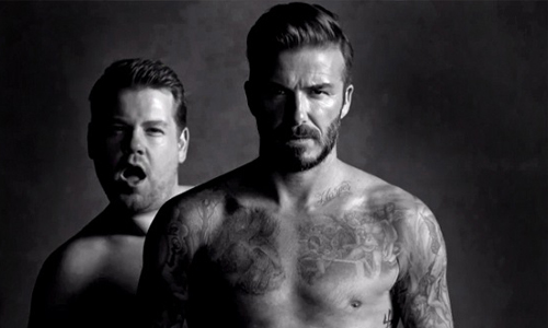 胖子亂入男神！攜手裸身演出超噴飯內褲廣告 貝克漢、大衛貝克漢、詹姆士、詹姆士柯登、內褲、廣告、惡搞、搞笑、壯、胖