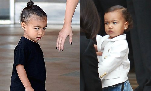 啊不然是在看小小小？星二代的100種斜眼表情 諾絲威斯特、North West、衛生眼、斜眼、白眼