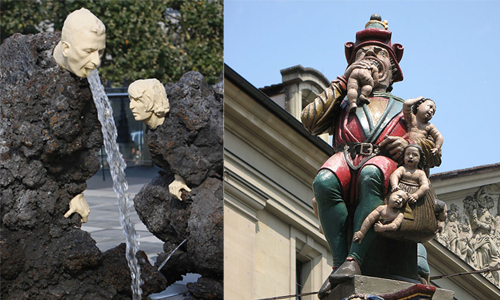 光天化日之下表演活人牲吃？10個來自世界各地的詭異雕像 雕像、詭異、恐怖、藝術、街景