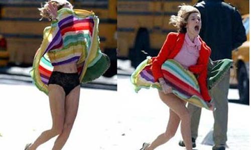 完全不會想用這種方式搏版面　因狂風而春光外洩的女明星特輯 風、走光、春光外洩、曝光