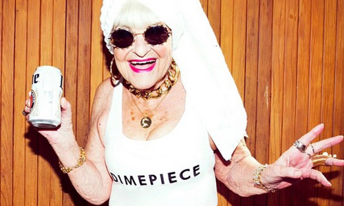 史上最老模特兒  高齡86歲的時尚萌嬤放話「偷走妳男人」 BaddieWinkle、阿嬤、潮嬤、時尚、代言