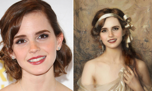 這10位完全是搭著時光機來的！歐美名人混搭古代肖像藝術畫 Bénédicte Lacroix、 Voyages dans le temps、時空旅行、肖像畫、名人