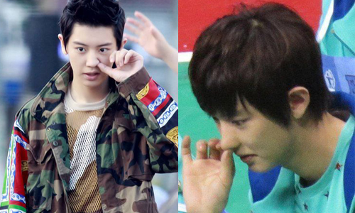 沒有人能阻止燦烈挖鼻孔！韓流偶像歐痞康糗照大集合 韓國、藝人、挖鼻孔、EXO、燦烈