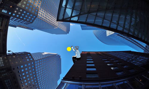 都市不再是呆板的水泥叢林！挑戰全新視角的天空藝術 法國、藝術家、天空、藝術、畫布、Lamadieu Thomas、插畫、藝術