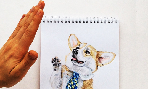 不只會耍萌還會cosplay！超強手繪汪星人Instagram 設計、fan art、vsusik、Instagram、手繪