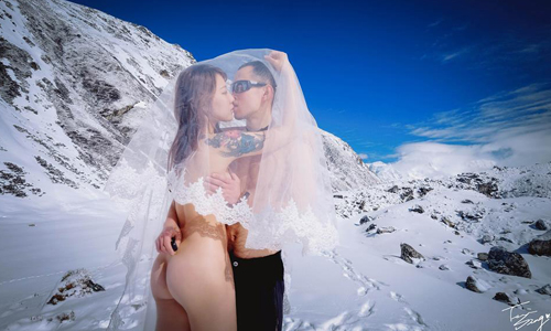 妞快報：和死神擦肩而過！柳喪彪赴喜馬拉雅山拍攝裸體婚紗遇尼泊爾強震 妞快報、柳喪彪、喜馬拉雅山、裸體、婚紗、尼泊爾、強震、地震、結婚、裸體婚紗、彪哥