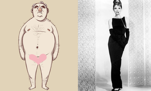 奧黛麗赫本大崩壞！當經典角色變大叔... Daniel Cuello、藝術、創作、平面、設計