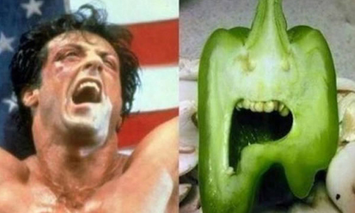 青椒臉超冏！讓你一秒噴笑的超冏食物特輯 冏、冏臉、食物、蔬菜、水果