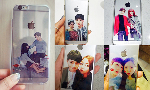 顧慮一下路人的感受好嗎！？閃到刺眼的情侶照片手機殼 手機、週邊、手機週邊、手機殼、情侶