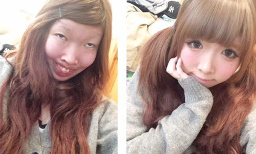 卸妝後眼睛居然消失不見！日本女性超衝擊的化妝前後大對比 化妝、前後、卸妝、對照、整形