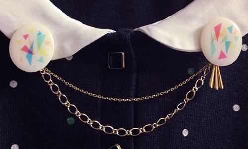 原來耳環還能這樣用！日本創意「衣領耳環」時尚指數破表 日本、時尚、潮流、衣領、領子