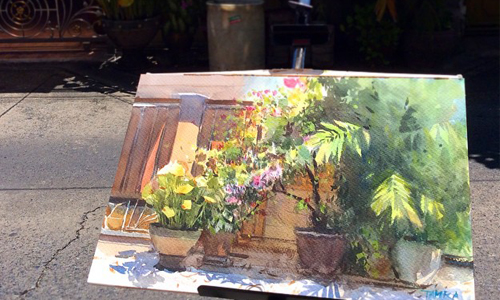 日常生活有多美麗？看看泰國畫家的清新水彩日記就知道 Tamra Chatikanon、生活、日記、水彩、寫生、寫意、泰國、畫師、街景、透明水彩、療癒、藝術