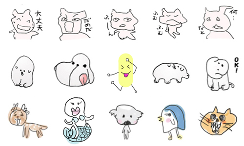 醜成這樣也是一種才藝！用左手畫的超廢LINE貼圖特蒐 手機、貼圖、LINE貼圖、右撇子、左手