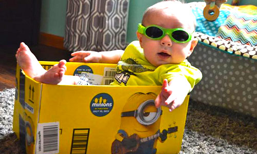 男女老少犬貓通殺！Amazon聘用小小兵來當快遞啦！ Amazon、小小兵、快遞、紙箱、MinionsBoxes