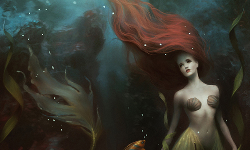 迪士尼公主憂鬱也很美？畫家筆下的唯美灰色童話 Melanie Delon、迪士尼、公主、唯美、灰色