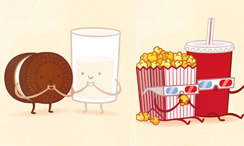 手牽手一起被吃吧！食物好朋友插畫TASTE BUDS 食物、插畫、TASTE BUDS、Philip Tseng