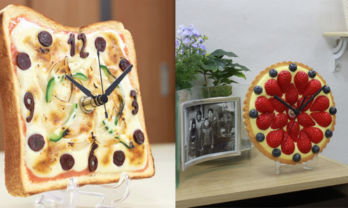 放飯時間還沒到就越看越餓…超逼真食物時鐘意圖逼出你的吃貨魂 擬真、食物、好吃、時鐘、逼真、時計、吐司、烤焦、壽司、壽司盤、水果塔、點心