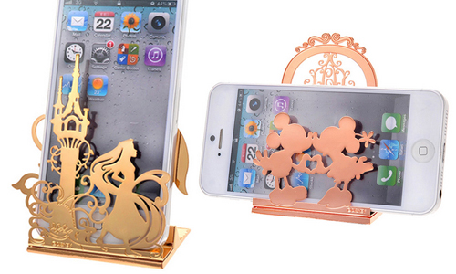 樂佩用長髮保護你的手機！迪士尼燙金剪影手機架 手機、週邊、手機週邊、迪士尼、手機架