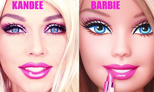 想成為芭比，整型不是唯一的解！好萊塢彩妝師親自傳授真人芭比妝 仿妝、易容、化妝、芭比、教學
