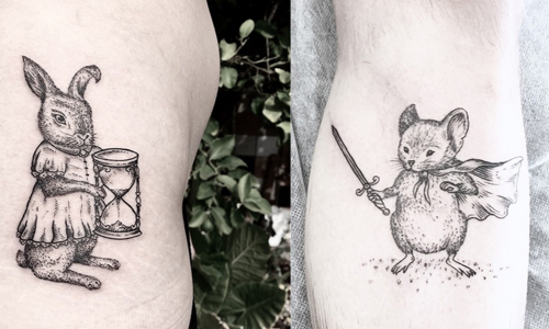 好想成為愛麗絲！令森林系女孩著迷的童話風動物刺青 Caitlin Thomas、刺青、動物、藝術、童話