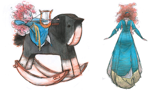 手繪版的小梅莉達也太可愛！18張《勇敢傳說》概念照大公開 勇敢傳說、皮克斯、迪士尼、動畫、電影