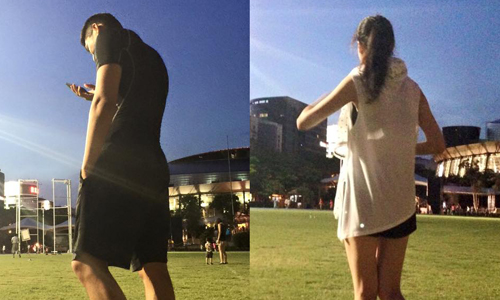 妞快報：曲家瑞新男友就是他？！神秘職業軍人背影好殺 妞快報、曲家瑞、男友、曖昧、對象、神秘、職業軍人、背影、跑步