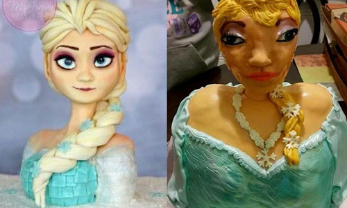 這不是我的艾莎！《冰雪奇緣》蛋糕崩壞特輯 艾莎、冰雪奇緣、安娜、雪寶、蛋糕