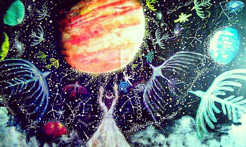 留住記憶中最美麗的部分 阿部結的奇幻繪本繪畫  阿部結、あべ ゆい、YUI ABE、奇幻、繪本、美麗、可愛、插畫、日本、魔幻、月亮、女孩、星夜、藝術