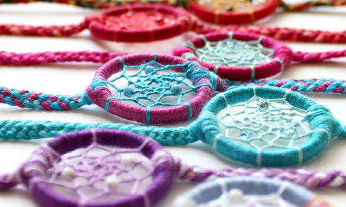 入眠和夢醒有幸福美夢相伴 歐美女孩必備超夢幻捕夢網手環 捕夢網、夢幻、傳說、迷幻、幸福