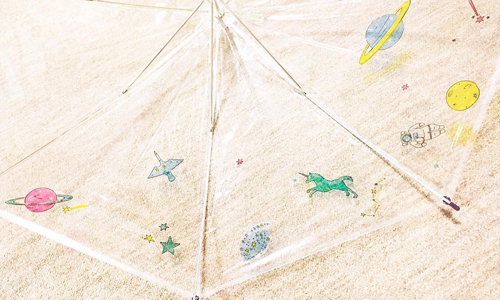 喵星人在傘中的星空嬉戲！日本網友掀打造專屬雨傘風潮 下雨、カサニー、kasunny、浪漫、特製