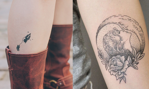 每個人都是星辰的化身！空靈系女孩一定會愛的星空系刺青 刺青、月亮、太陽、宇宙、星空