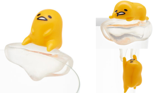 趴在杯上懶懶昏睡中…6款萌力全開「蛋黃哥杯緣子」全新報到 蛋黃哥、Gudetama、杯緣子、日本、扭蛋