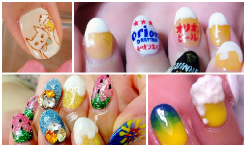 指尖也要乾一杯！日系「啤酒指彩」陪你度過清爽夏季 啤酒、ビールネイル、指甲、彩繪、日本