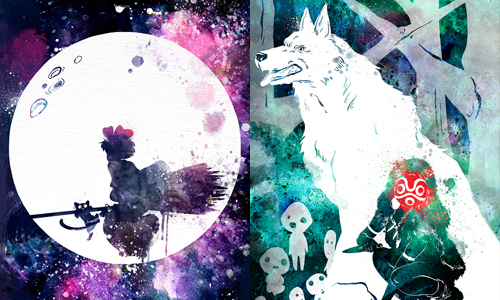 你能猜出是哪部吉卜力電影嗎？繽紛水彩插畫帶你進入奇幻卡通世界    水彩、宮崎駿、吉卜力、迪士尼、藝術