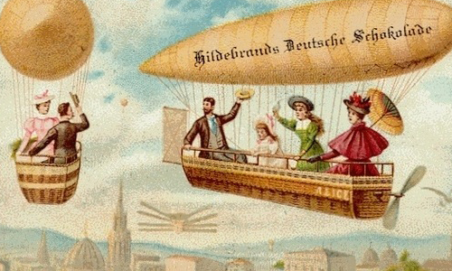 如果有這些發明就好了！1900年幻想的未來預想圖 德國、Hildebrands、未來、預想圖、明信片