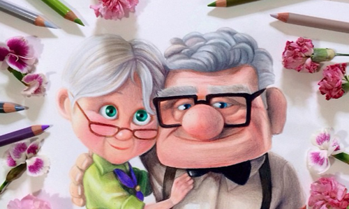 手繪也能畫出皮克斯3D動畫圖！嘆為觀止的色鉛筆神手作品 c__yan、Instagram、迪士尼、皮克斯、卡通、動畫、電影、色鉛筆、藝術