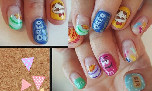 讓你手指看起來超好吃！吃貨少女必備「零嘴指彩」 お菓子ネイル、指甲、彩繪、日本、特色