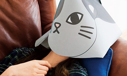 意圖使人一覺不醒　貓奴必備療癒系睡眠頭罩 貓咪、貓、頭罩、睡眠頭罩、頭罩、睡覺、午休、貓奴