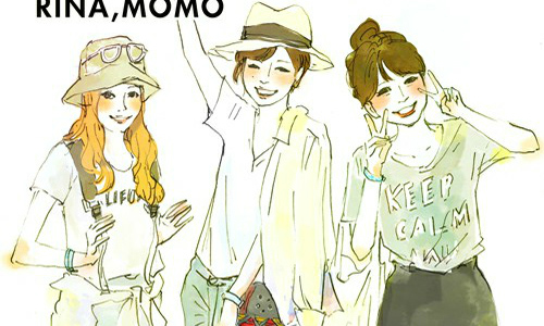 街頭潮人都變成她的筆下人物 美大生NODEKO的超少女風時尚插畫 時尚、插畫、NODEKO、日本、穿搭、少女風、藝術