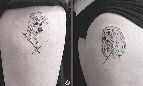 誰說只有公主王子才能一生一世？超閃的迪士尼情侶刺青 刺青、迪士尼、情侶、戀愛、卡通、夢幻、童話、藝術