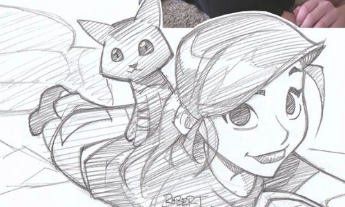 我也想變成迪士尼角色啦！巧手藝術家把真人變成Q版人物 人像畫、Robert DeJesus、大英雄天團、Q版、藝術