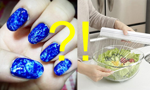 用「保鮮膜」包一包、沾一沾，就能有Pro級的民族風指甲彩繪？！ 美甲、指甲、指彩、指甲油、指甲彩繪